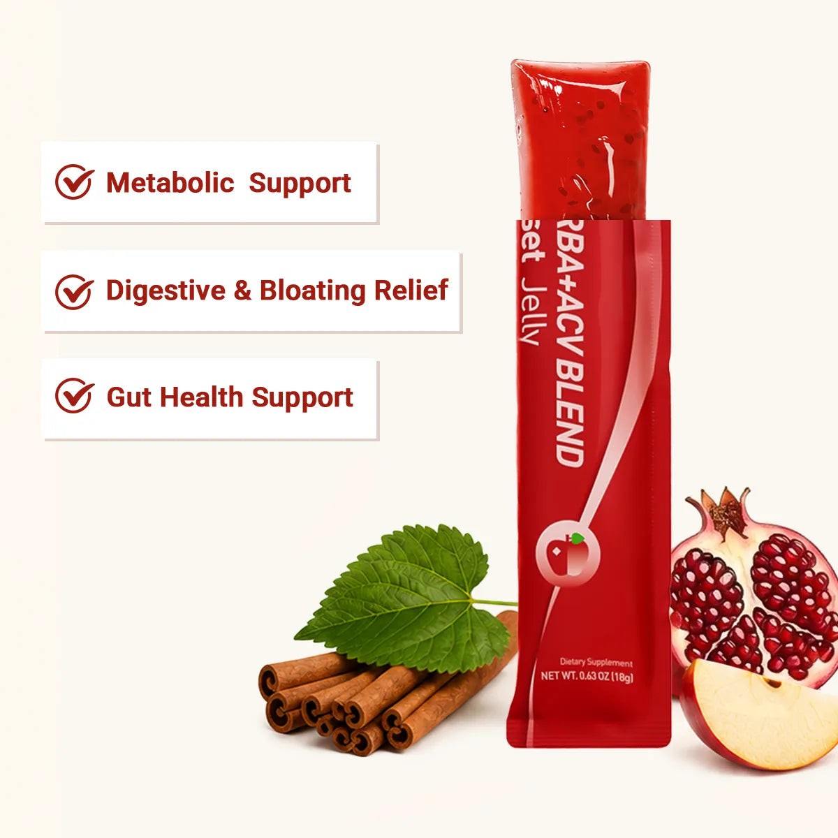 Yerba Mate & ACV Reset Jelly-Mixed Berry Flavor