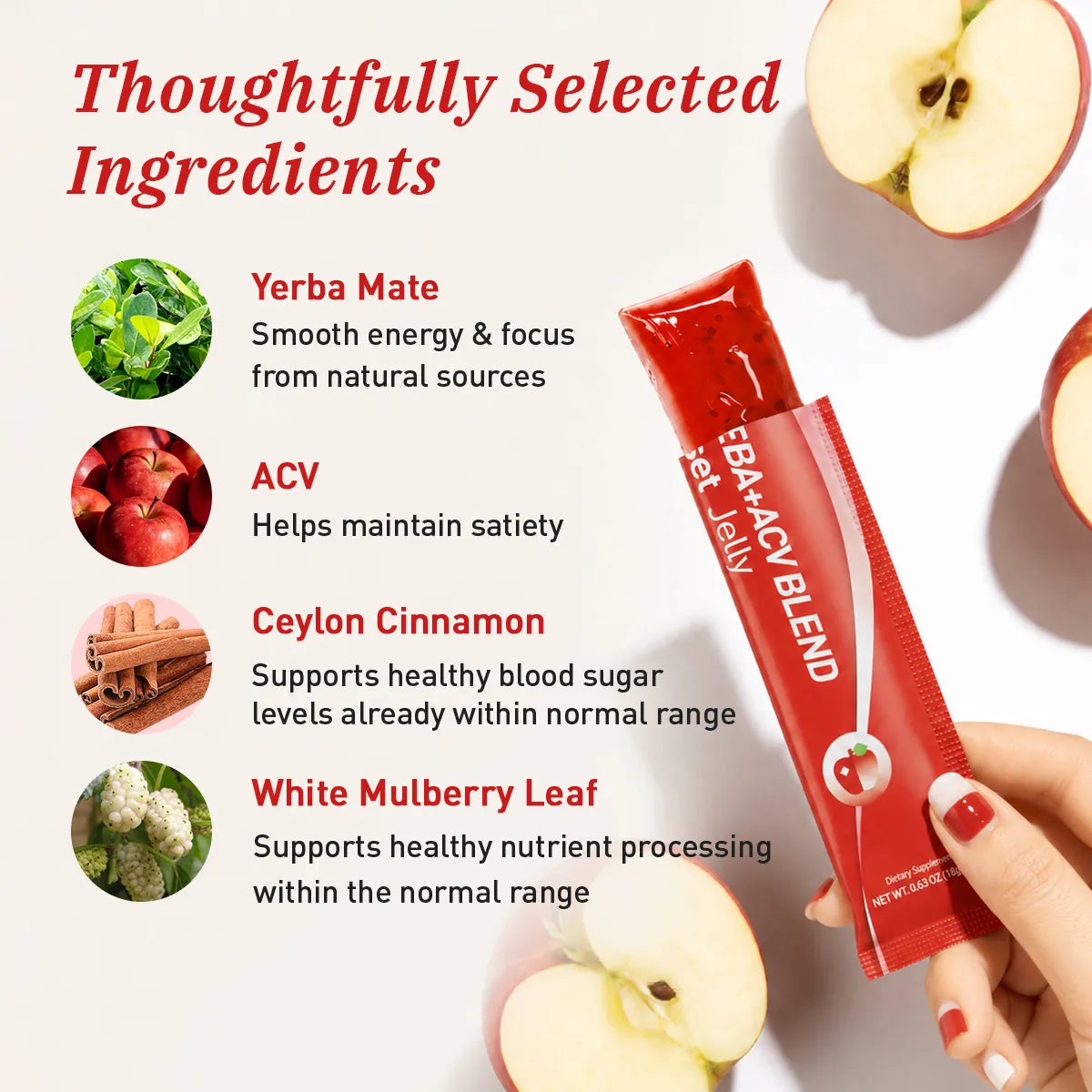 Yerba Mate & ACV Reset Jelly-Mixed Berry Flavor